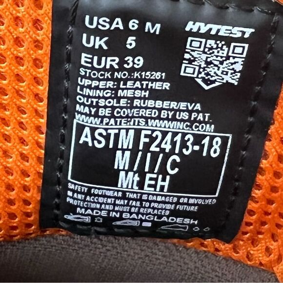 Hytest Men's Waterproof Metatarsal Guard Safety Boots Size 6 (women’s 8) - Picture 3 of 16